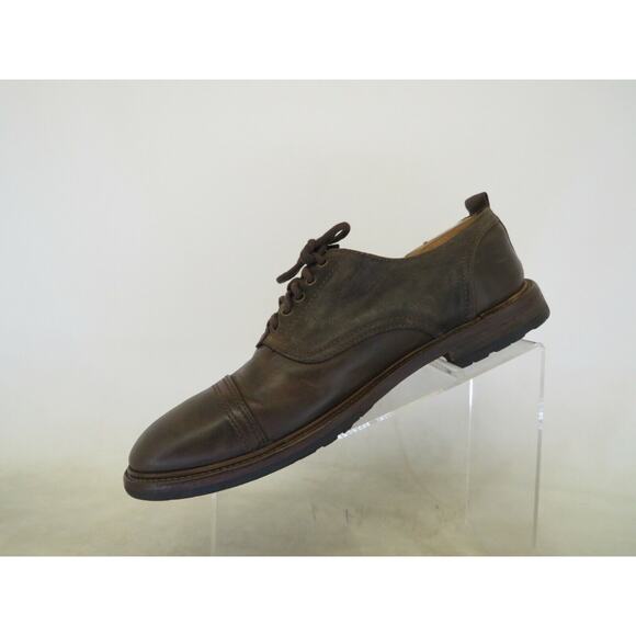 All Saints Jacks Place Brown Suede Leather Oxford Dress Shoes Mens Size 45 EUR main image 3